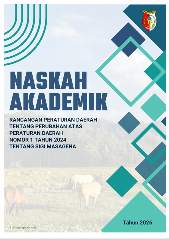 Naskah Akademik Rancangan Peraturan Daerah tentang Perubahan atas Peraturan Daerah Nomor 1 Tahun 2024 tentang Sigi Masagena
